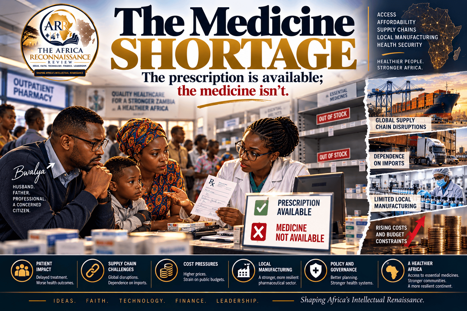 Editorial cartoon by Image: AI-generated illustration commissioned by The African Renaissance Review (ARR)